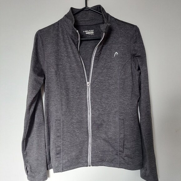 Head Women's Tennis Training Jacket, Heather Grey, Size M - Picture 1 of 5